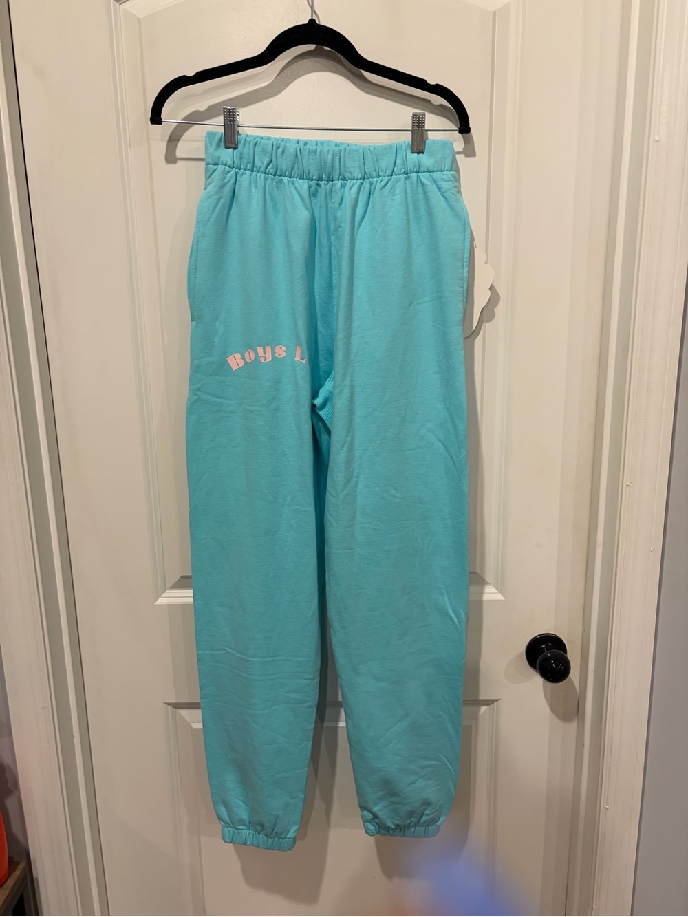 Truth Aqua Sweatpants with Pink Accent